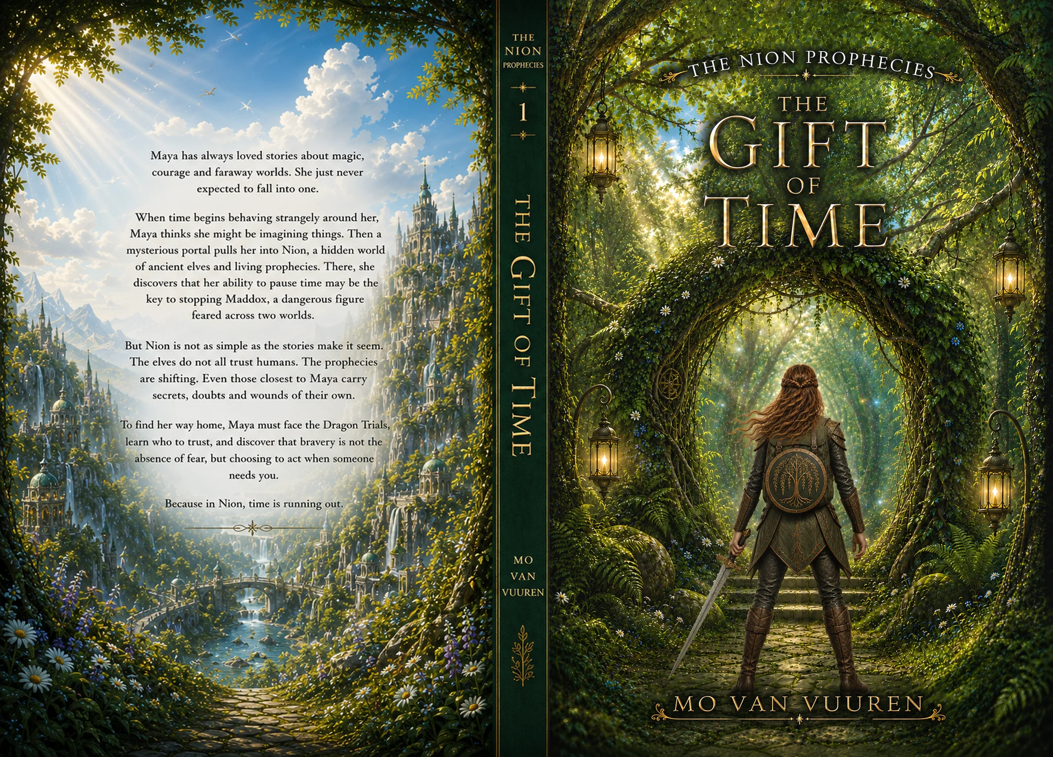 Paperback cover for Nion Prophecies: The Gift of Time