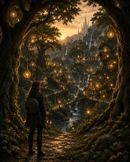 Elarith, the largest elven city in Nion