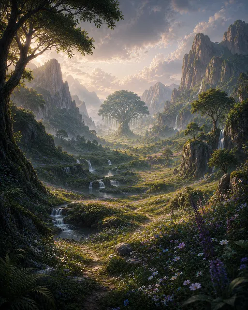 Luminari, the sacred grove of the Orne Turion